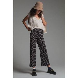 Maeve by Anthropologie The Colette Cropped Wide-Leg Ponte Pants Size 26